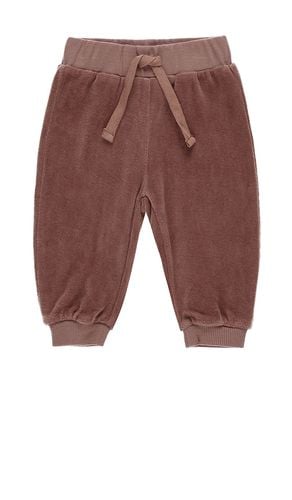 Kids Velour Relaxed Sweatpant in Red. - size 12-18M (also in 18-24M, 2-3yr, 4-5yr) - QUINCY MAE - Modalova