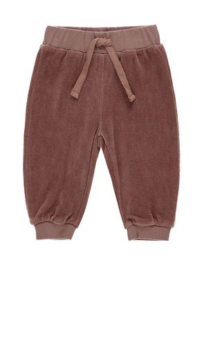 Kids Velour Relaxed Sweatpant in Red. - size 18-24M (also in 2-3yr, 4-5yr) - QUINCY MAE - Modalova