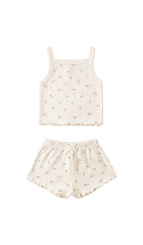Pointelle Tank & Shortie Set in . Size 2-3yr. Also in 4-5yr - QUINCY MAE - Modalova