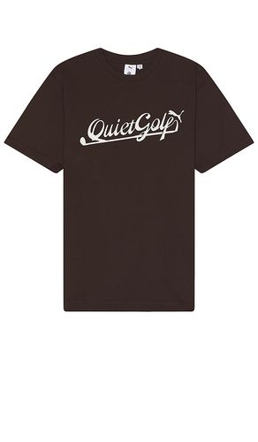 X Puma Script Graphic Tee in Brown. - size M (also in S) - Quiet Golf - Modalova