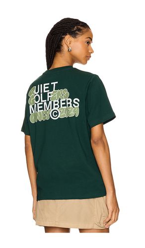 Camiseta members en color verde oscuro talla L en - Dark Green. Talla L (también en M, S) - Quiet Golf - Modalova