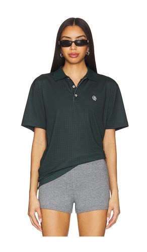 Monogram Crater Polo in Dark Green. - size L (also in M, S, XL/1X) - Quiet Golf - Modalova