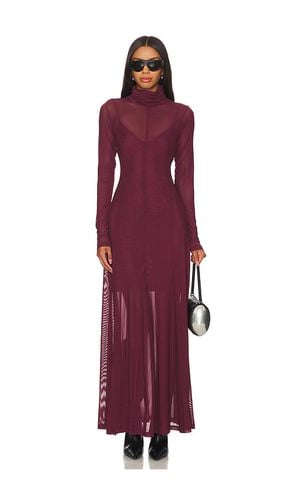 Maxi Mesh Dress in Wine. - size 32 (also in 34, 40) - REMAIN - Modalova