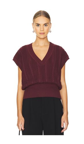 Cable Knit Vest in Burgundy. - size 32 (also in 34, 36, 38) - REMAIN - Modalova