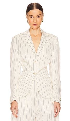 Drapey Striped Blazer in Ivory. - size 34 (also in 36) - REMAIN - Modalova