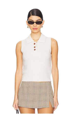 Knitted Polo Top in Beige. - size 38 (also in 40) - REMAIN - Modalova