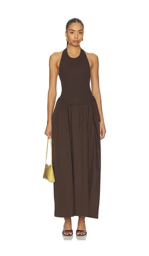 Cody Rib Maxi Dress in Chocolate. - size L (also in XL) - ROAME. - Modalova