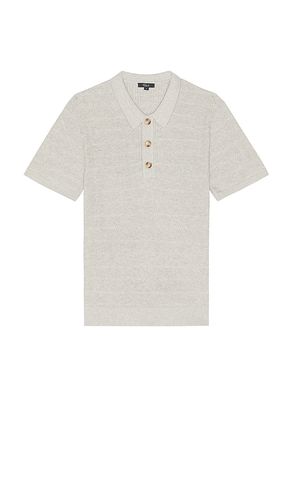 Nathan short sleeve polo en color gris claro talla L en - Light Grey. Talla L (también en M, S) - Rails - Modalova