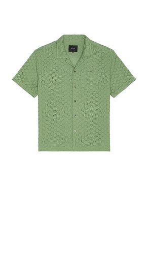Tyler Button Down Camp Shirt in Green. - size L (also in S, XL/1X) - Rails - Modalova