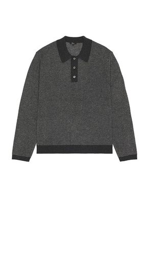 Anders Long Sleeve Polo in Grey. - size L (also in M, S, XL/1X) - Rails - Modalova