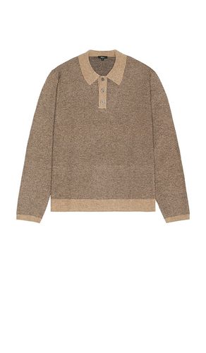 Anders Long Sleeve Polo in Brown. - size L (also in M, S, XL/1X) - Rails - Modalova