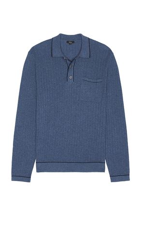 Fenton Long Sleeve Polo in Blue. - size L (also in M, S, XL/1X) - Rails - Modalova