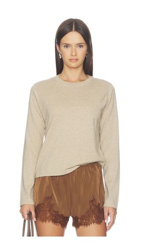 Cotton Cashmere Long Sleeve Tee in Brown. - size M (also in S, XL, XS) - Rails - Modalova
