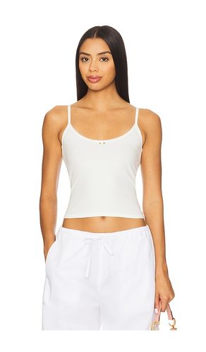 Scoop Back Crop Cami Top in White. - size L (also in M) - RAT BOI - Modalova