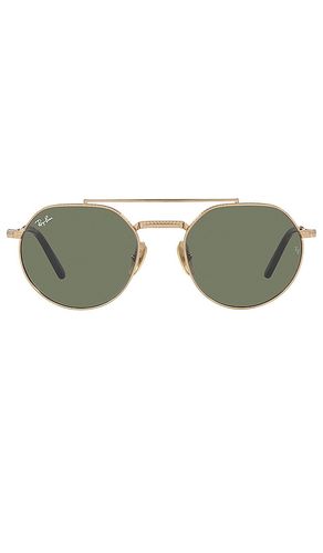 Jack ii titanium in color metallic gold size all - Ray-Ban - Modalova