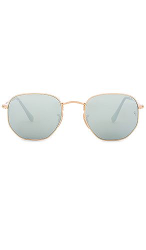 Hexagonal Flat in Metallic Silver - Ray-Ban - Modalova