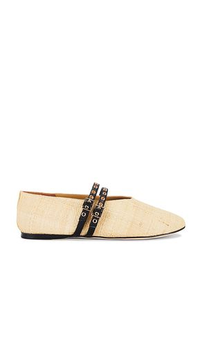 Adina Buckle Flat in Neutral. - size 10 (also in 6, 6.5, 7, 7.5, 8, 8.5, 9, 9.5) - RAYE - Modalova