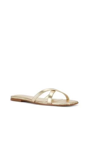 Yasminah Sandal in Metallic Gold. - size 6 (also in 6.5, 7, 7.5, 8, 8.5) - RAYE - Modalova
