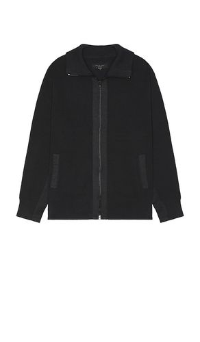 Washed Dexter Andrew Zip Sweater in Black. - size L (also in S) - Rag & Bone - Modalova