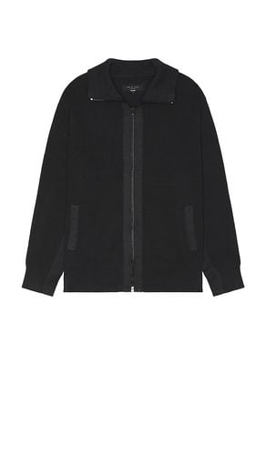 Washed Dexter Andrew Zip Sweater in Black. - size L (also in S, XL/1X) - Rag & Bone - Modalova