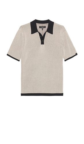 Harvey Knit Polo Shirt in Grey. - size L (also in M) - Rag & Bone - Modalova