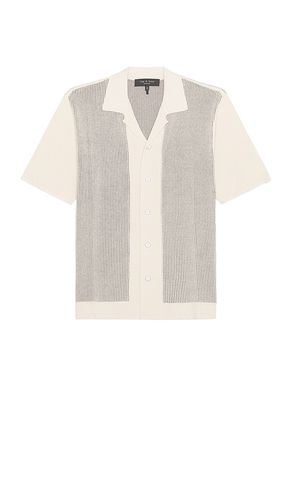 Harvey Knit Camp Shirt in Cream. - size L (also in S, XL) - Rag & Bone - Modalova