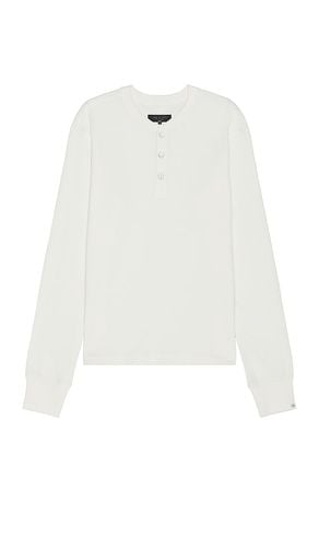 Lightweight Waffle Henley in White. - size M (also in S) - Rag & Bone - Modalova