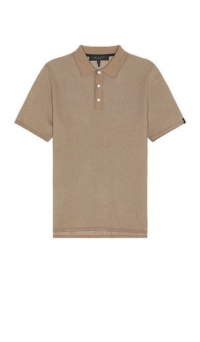 Harvey knit polo en color marrón talla M en - Brown. Talla M (también en S, XL) - Rag & Bone - Modalova