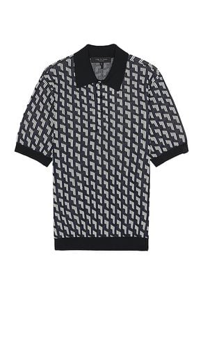 Vaughn viscose polo en color negro talla M en - Black. Talla M (también en S) - Rag & Bone - Modalova