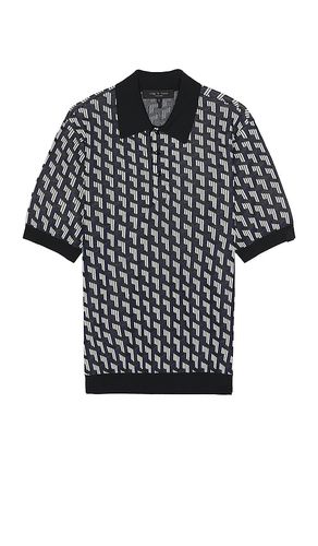 Vaughn Viscose Polo in Black. - size L (also in M, S) - Rag & Bone - Modalova