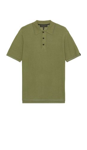 Harvey knit polo en color verde talla M en - Green. Talla M (también en S, XL) - Rag & Bone - Modalova