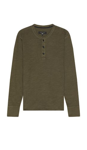 Classic Flame Henley in Green. - size L (also in M, S) - Rag & Bone - Modalova