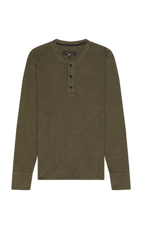 Classic flame henley en color verde talla L en - Green. Talla L (también en S) - Rag & Bone - Modalova