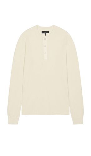 Washed dexter henley en color crema talla L en - Cream. Talla L (también en M, S, XL/1X) - Rag & Bone - Modalova