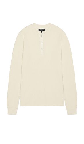 Washed Dexter Henley in Cream. - size L (also in M, S, XL/1X) - Rag & Bone - Modalova