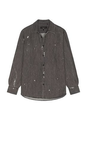 Denim Matthew Shirt in Charcoal. - size M (also in S, XL/1X) - Rag & Bone - Modalova