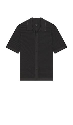 Jonah Short Sleeve Dalton Shirt in Black. - size L (also in M, S) - Rag & Bone - Modalova