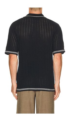 Crochet Johnny Polo in Navy. - size L (also in M, XL/1X) - Rag & Bone - Modalova