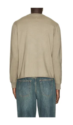 Washed Supima Henley in Grey. - size S (also in L) - Rag & Bone - Modalova