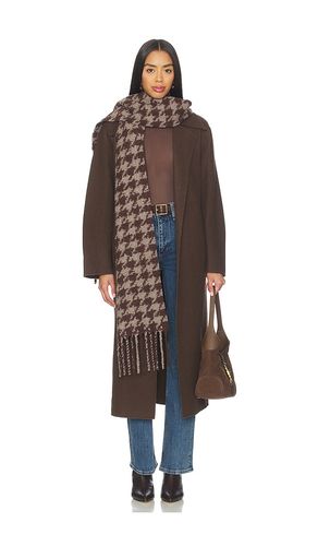 Nora houndstooth scarf in color brown size all - Rag & Bone - Modalova