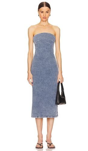 Vestido midi jasmine en color denim-medium talla 00 en - Denim-Medium. Talla 00 (también en 4, 6) - Rag & Bone - Modalova