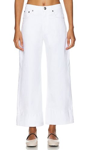 Pierna ancha andi with cuff en color talla 23 en - White. Talla 23 (también en 31) - Rag & Bone - Modalova