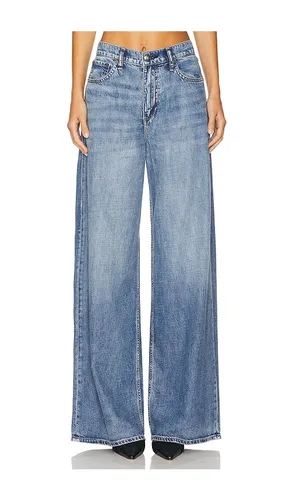 Featherweight Sofie Wide Leg Jeans in Denim-Medium. - size 24 (also in 25, 26, 27, 28, 30, 31) - Rag & Bone - Modalova