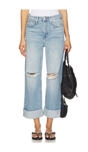 Logan Mid Rise Wide Leg in Blue. - size 24 (also in 25, 26, 27, 28, 31, 32, 33, 34) - Rag & Bone - Modalova