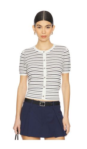 Dina Stripe Cardigan Top in Ivory. - size L (also in S, XL, XXS) - Rag & Bone - Modalova