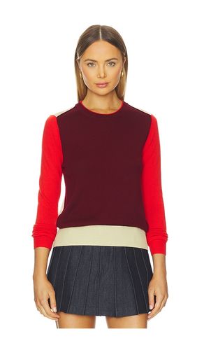 Taron Colorblock Crew in Burgundy. - size L (also in M, S, XS) - Rag & Bone - Modalova