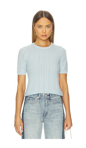 Francesca Merino Short Sleeve Sweater in Baby Blue. - size L (also in M, S, XS) - Rag & Bone - Modalova