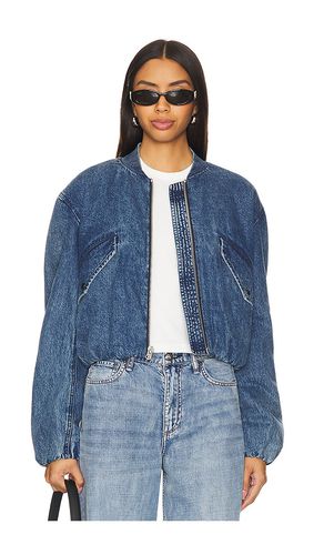 Maggie Cropped Bomber in Blue. - size L (also in M, S, XL, XS) - Rag & Bone - Modalova