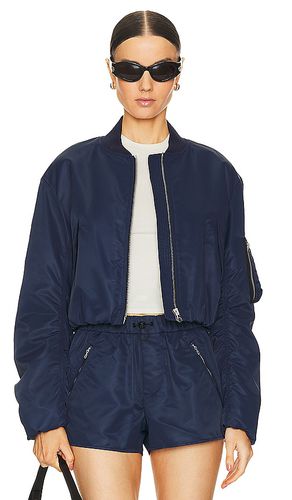 Maggie Cropped Bomber in Navy. - size M (also in XL) - Rag & Bone - Modalova