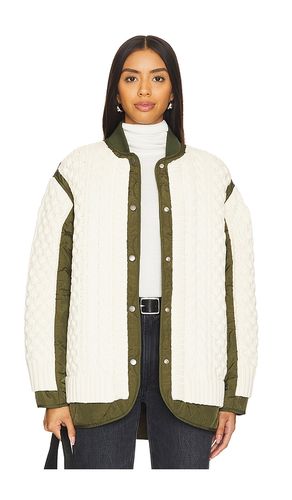 Winnie Mixed Media Jacket in Ivory. - size M (also in S) - Rag & Bone - Modalova